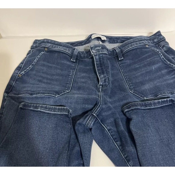 Lane Bryant Women's Size 20P Flex Magic Waistband Mid Rise Skinny Jeans Blue - Picture 5 of 16